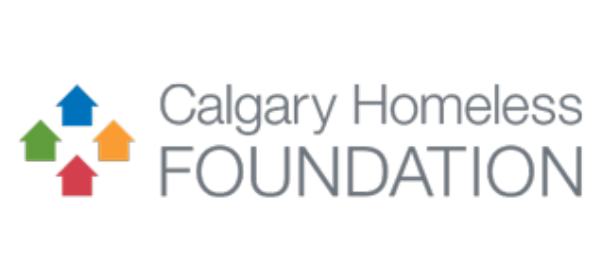 The Calgary Homeless Foundation logo, a Calgary non-profit that aims to end homelessness.