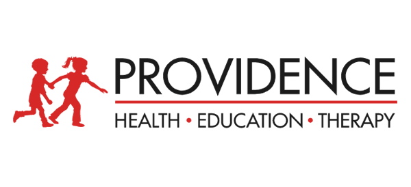 Logo of the non-profit organization working with preschool children with disabilities. Providence Children's Center is headquartered in Calgary, Alberta, Canada